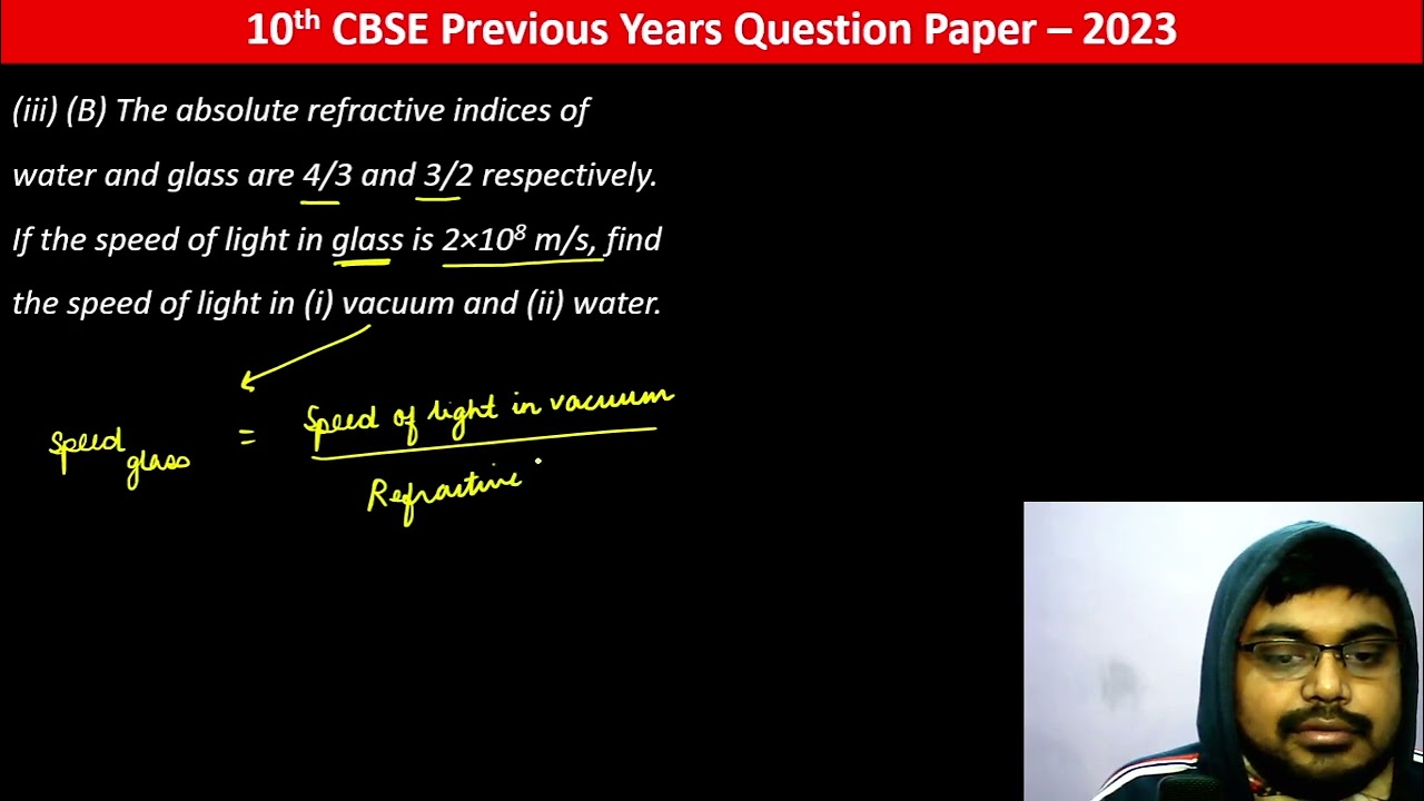 The Absolute Refractive Indices Of Water And Glass Are 4 3 And 3 2 The Absolute Refractive Indices Of Water And Glass Are 4 3 And 3 2