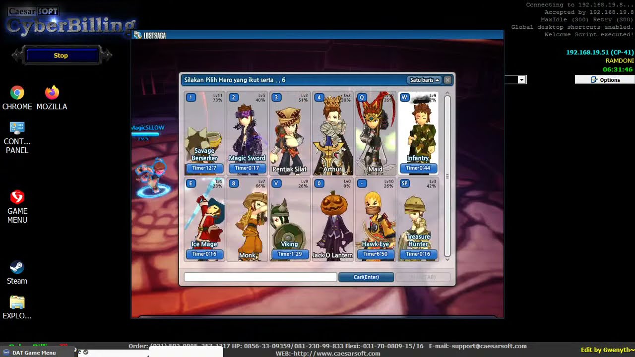 Live Streaming Lost Saga ORIGIN