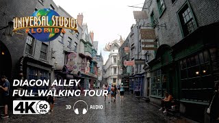Diagon Alley Universal Studios Florida Full Walking Tour | Binaural 3D Audio