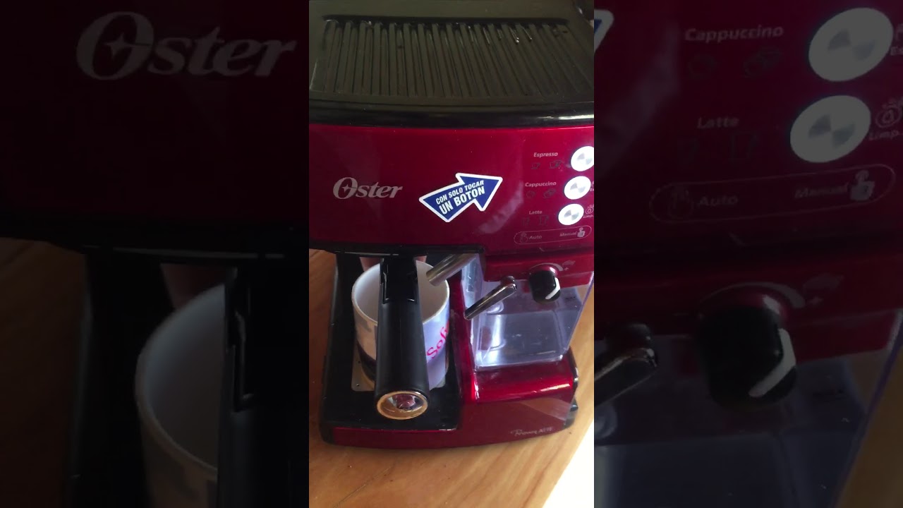 Limpieza de cafetera Oster, error de seis luces intermitente - YouTube