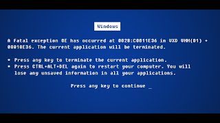 Fake Bluescreen of death tutorial / Microsoft Visual Studio