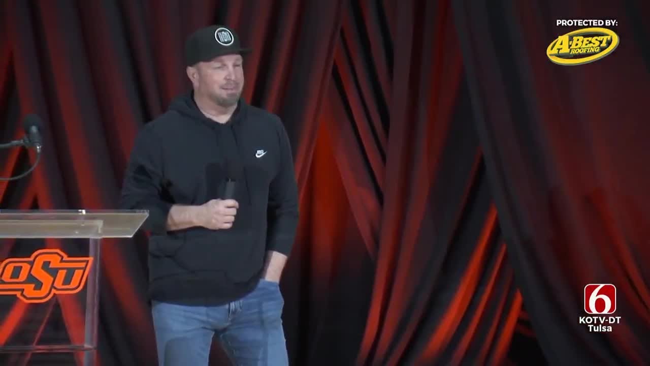 WATCH Garth Brooks Speaks At OSU Before Benefit Concert YouTube