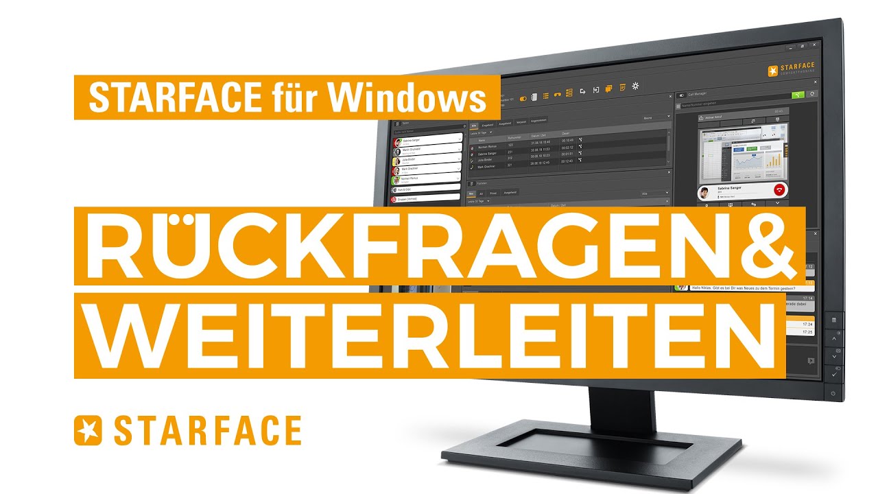 Rückfragen und Weiterleiten - STARFACE für Windows - Tutorial - YouTube
