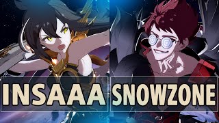 Gbvsrtilin Insaaa Zooey Vs Snowzone Belial High Level Gameplay.