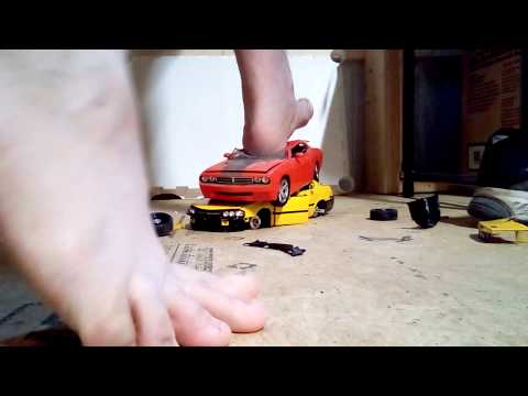 Barefoot car crush watch till the end for a surprise