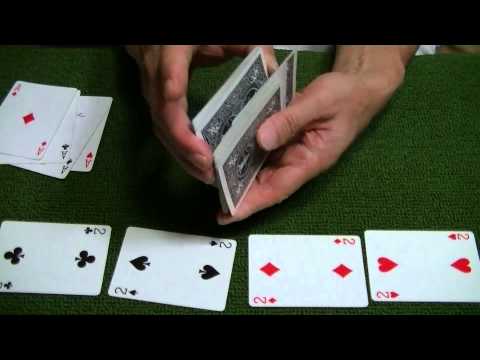 手品（選んだカードが、4枚のエースだったところから中から出てくる。）種明かし
