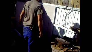 New forge set up and hay hook.avi