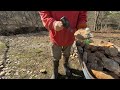 Testing Hornstone nodules.
