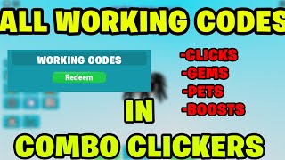 ALL WORKING CODES in Combo Clickers | Roblox | (oldest - newest)