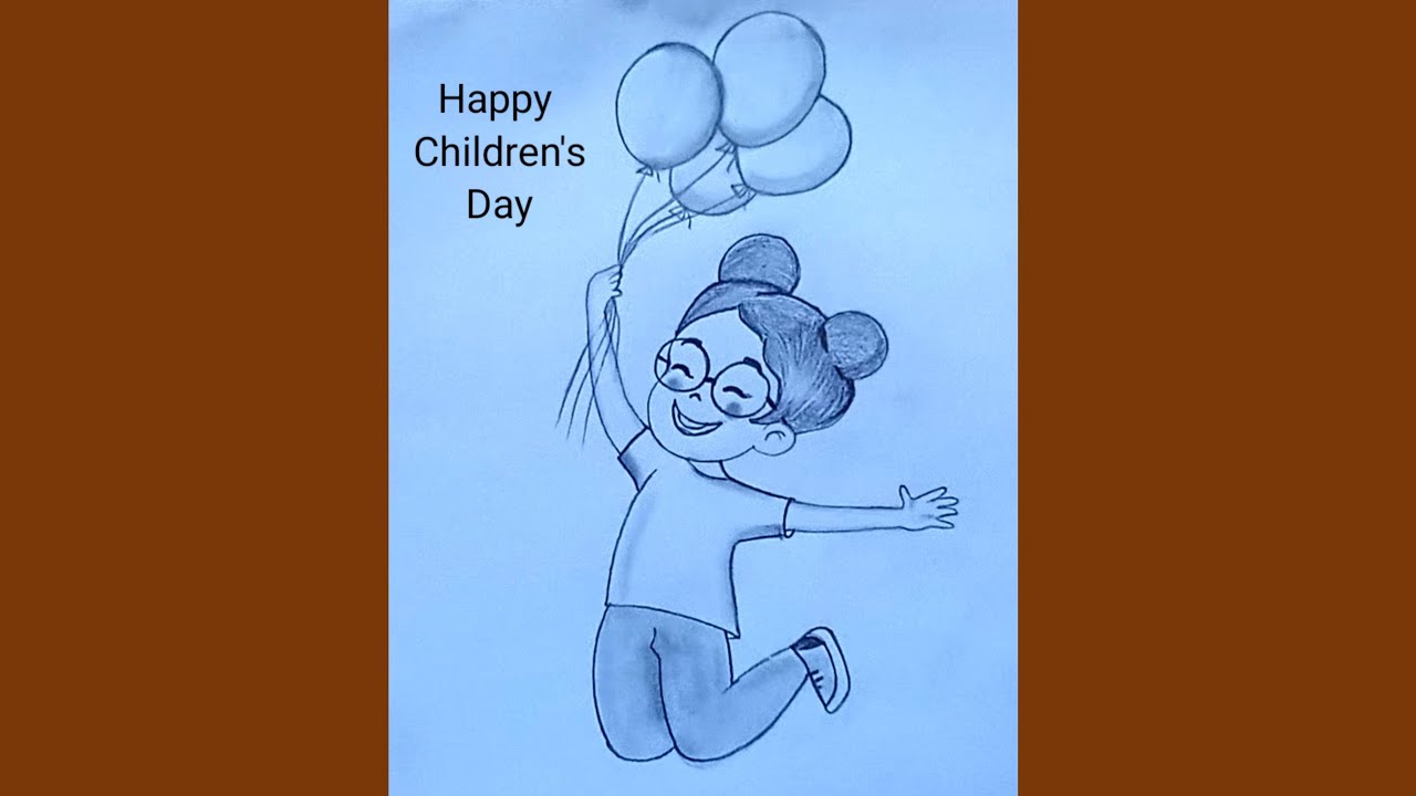 बाल दिवस का चित्र कैसे बनाएं ? Happy children's day🎈🎁 drawing  | How to draw children's day poster 