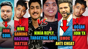 SOUL NEW JOINING | SCOUT REPLY ON HIVE GAMING HACKING MATTER | SOUL VS TSM NINJA REPLY SOUL MATTER