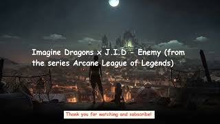 Imagine Dragons x J.I.D - Enemy (from the series Arcane League of Legends)  ( 1 Hour ) Tiktok 🎧