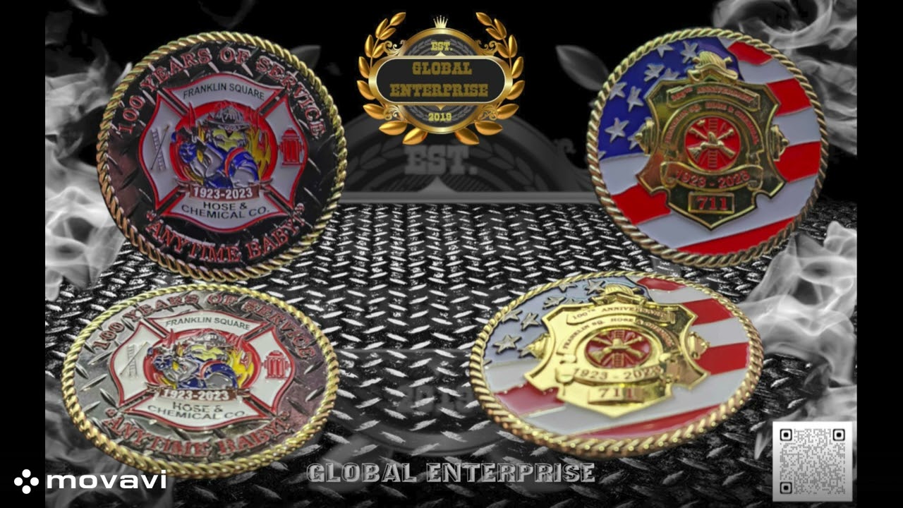 CHALLENGE COIN'S-Global Enterprise Challenge Coins-Engine 1 FSMFD