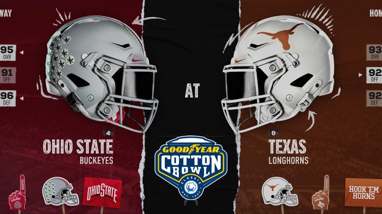 EA SPORTS College Football 25 Cotton Bowl Ohio State vs Texas - YouTube