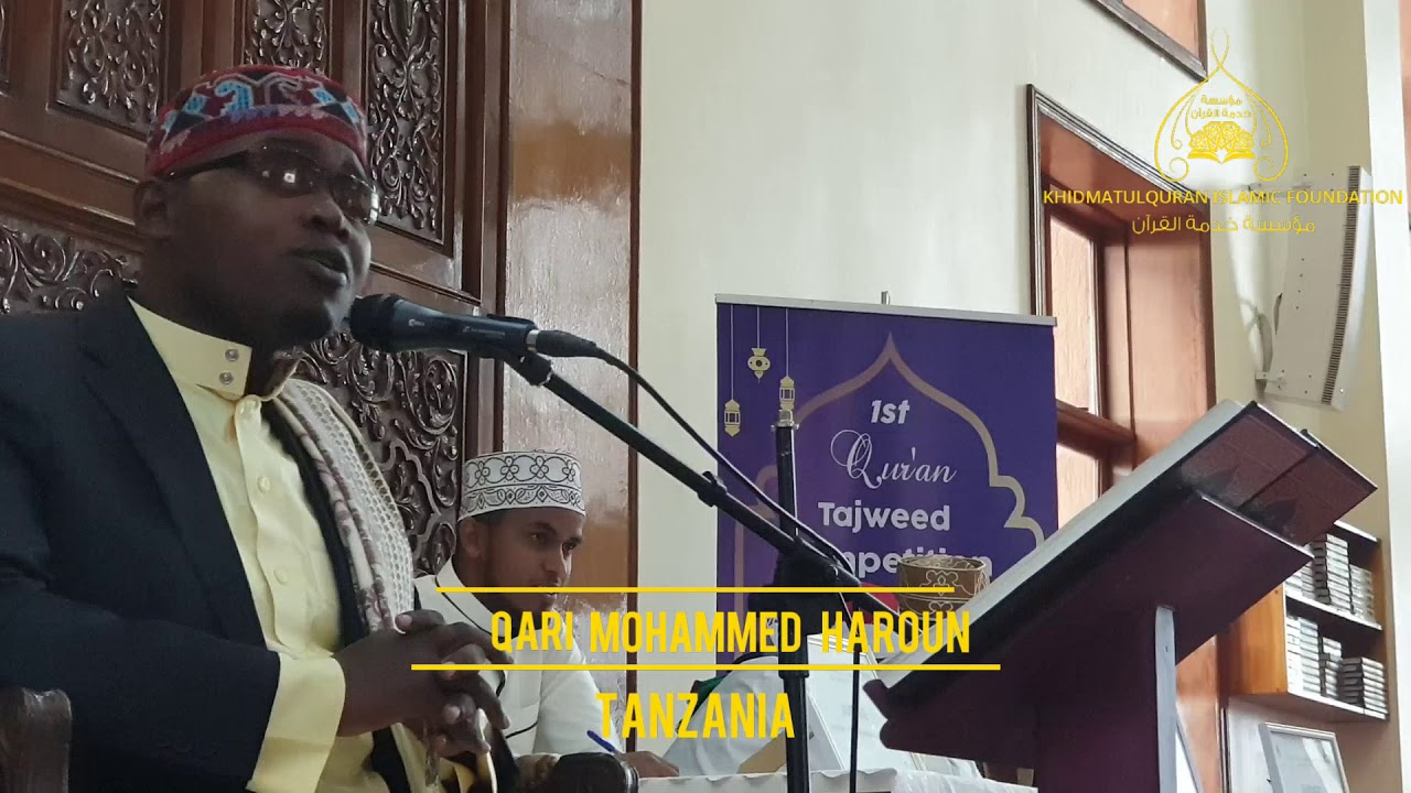 2nd Winner in Nairobi Quran Competition 2019 Qari Mohammad Haroun (Tanzania)