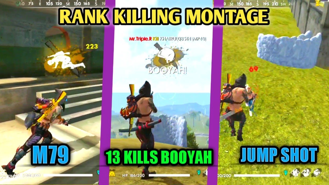 RANK KILLING MONTAGE | PocoPhone F1 Gameplay | BEST PRO HIGHLIGHTS | GARENA FREE FIRE BATTLEGROUND