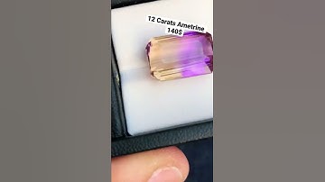 12 Carats Natural Ametrine - Perfect Emerald Flawless Gemstone