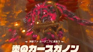 22 ゼルダの伝説 ブレスオブザワイルド ヴァ ルーダニア内部 炎のカースガノン攻略 Youtube