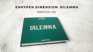 Unboxing Enhypen (엔하이픈) 1st Studio Album Dimension: Dilemma (Essential Ver.)