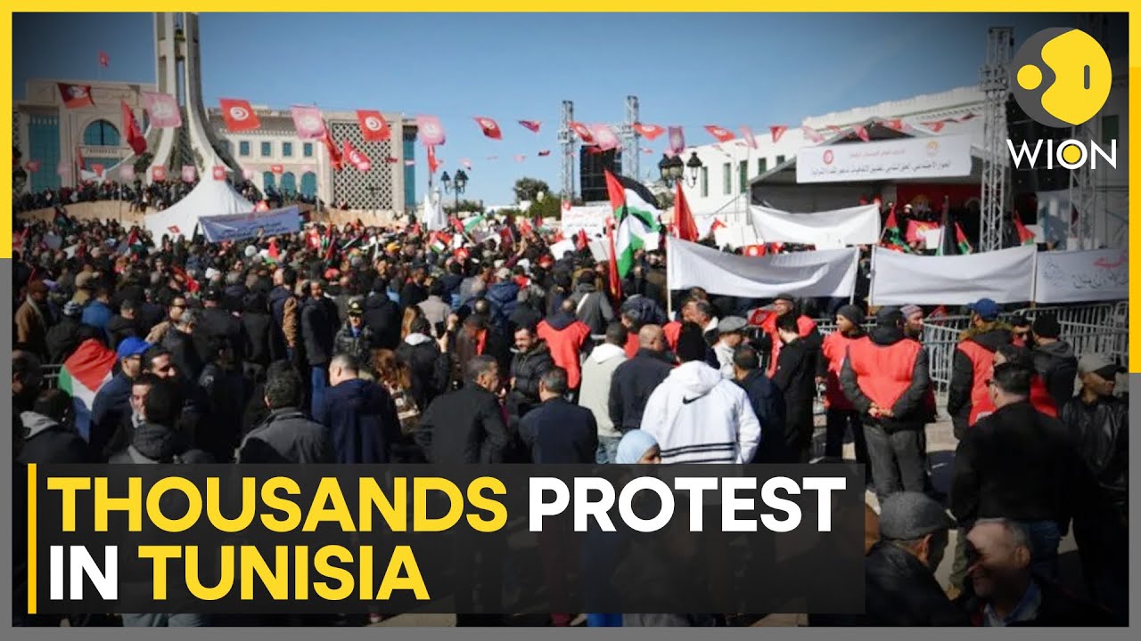 Tunisia Thousands protest against deteriorating living conditions