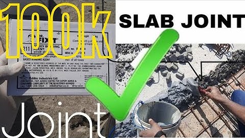 MUST WATCH !HOW OLD AND NEW SLAB JOINT CAN BE CASTED DR.FIX IT epoxy bonding agent.English Subtitles
