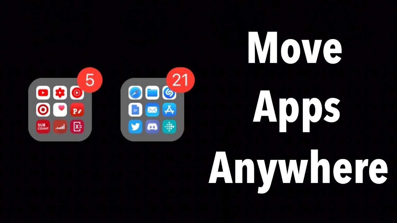 How To Move Apps Anywhere On The Screen On An IPhone YouTube