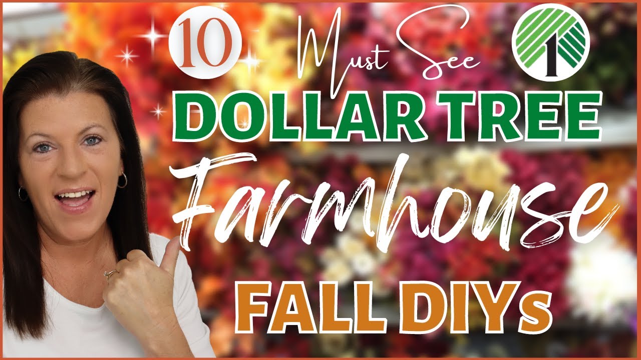 10 Dollar Tree Farmhouse Fall DIYs/Must See Dollar Tree DIYs