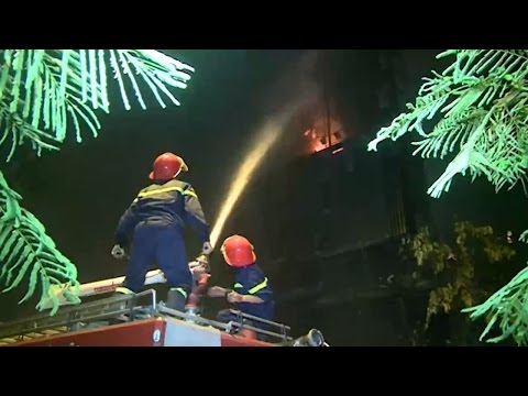 Video Cháy Ở Hà Nội: Cháy lớn ở Nguyễn Khang tại quán... - youtube