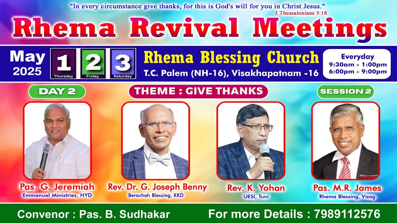 Rhema Revival Meetings || Day 2 || Session 2 || 02 May 2025 || Rhema ...
