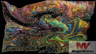 Kinect Particle & painting mix