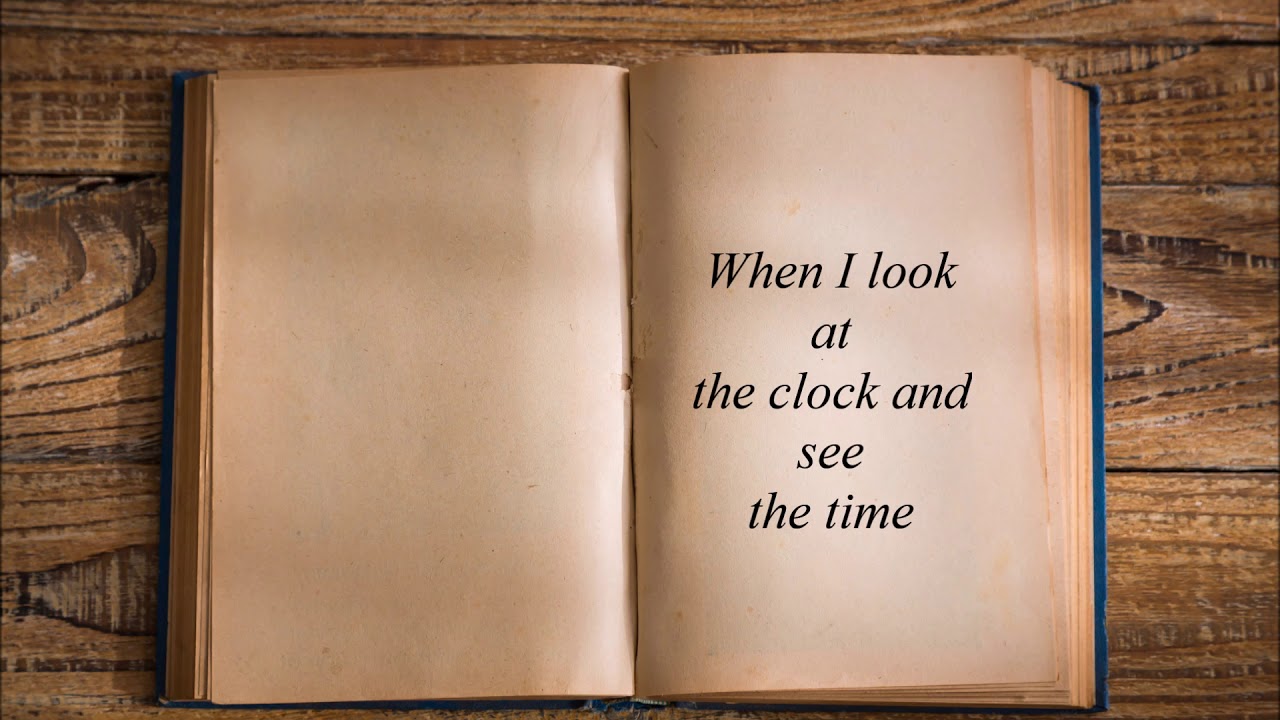 Sonnet 12 By William Shakespeare YouTube