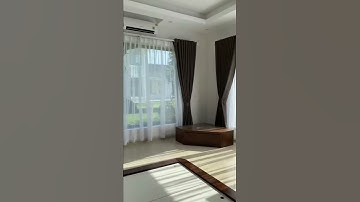 Rèm vải chống nắng cản sáng tuyệt đối 2 lớp có voan trắng lót trong