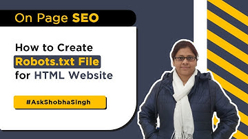 How to Create Robots.txt Files for Html Website #shorts