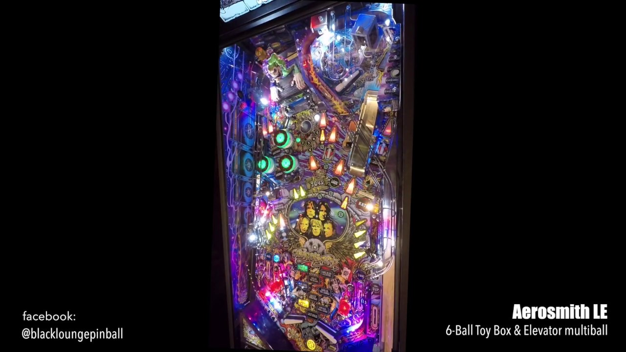 6 Ball Toy Box & Elevator multiball: Aerosmith LE Pinball Gameplay