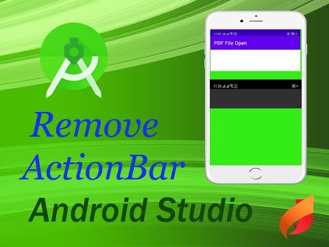 How to Remove the Action Bar from Specific Activities in Android Studio