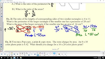 Geometry 10.4 Ratios of Perimeters and Areas of Similar Figures
