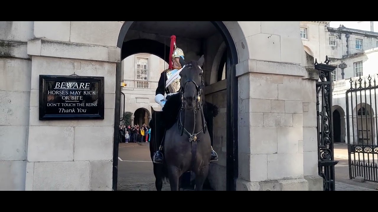 Unexpected Horse Spook during Changing of the Guard at Horse Guards Parade