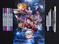 模写 鬼滅の刃 無限列車編 キービジュアル / Demon Slayer: Kimetsu no Yaiba THE MOVIE “Infinity Train" key visual drawing