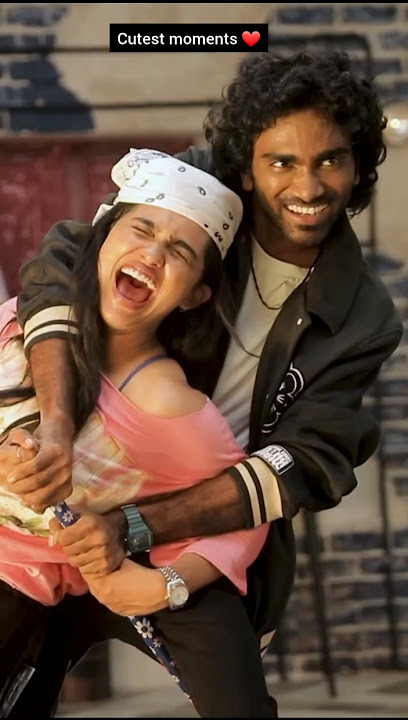 Cutest moments of Pradheep and Mamitha Biju #shorts #mimithabaiju #pradeepranganathan #dude