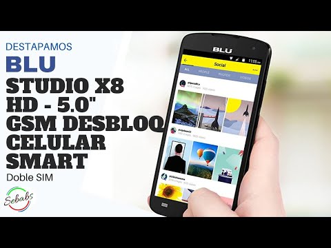 BLU Studio X8 HD - celular inteligente desbloqueado GSM de 5.0 " UNBOXING/REVIEW