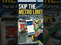 skip the metro 🚇 line and top up from your phone must watch #tech #metro #delhimetro #airtel #viral
