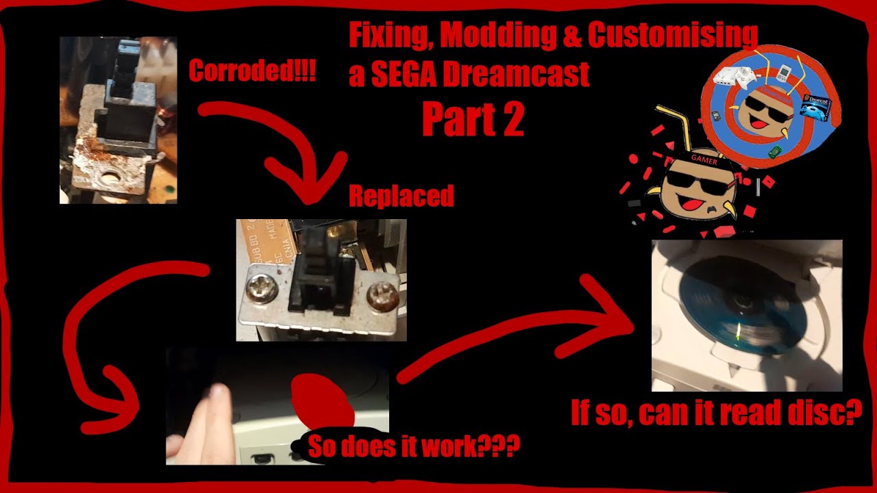 Fixing, Modding & Customising a SEGA Dreamcast Part 2 | fixing the console