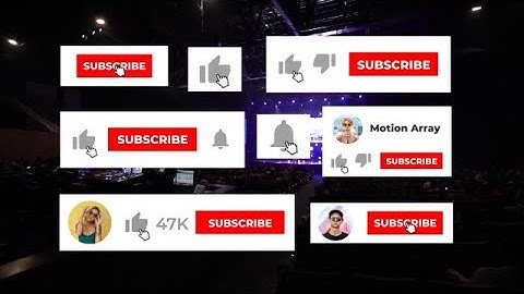 YouTube Subscribe Like Notification After Effects Templates