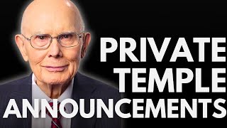 Another TEMPLE ANNOUNCED! President Oaks NEW Pattern! What's Next?