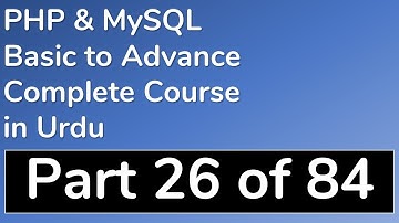 26 How to use Nested Loop and create HTML Table in PHP - PHP & MySQL Tutorial in Urdu BasictoAdvance