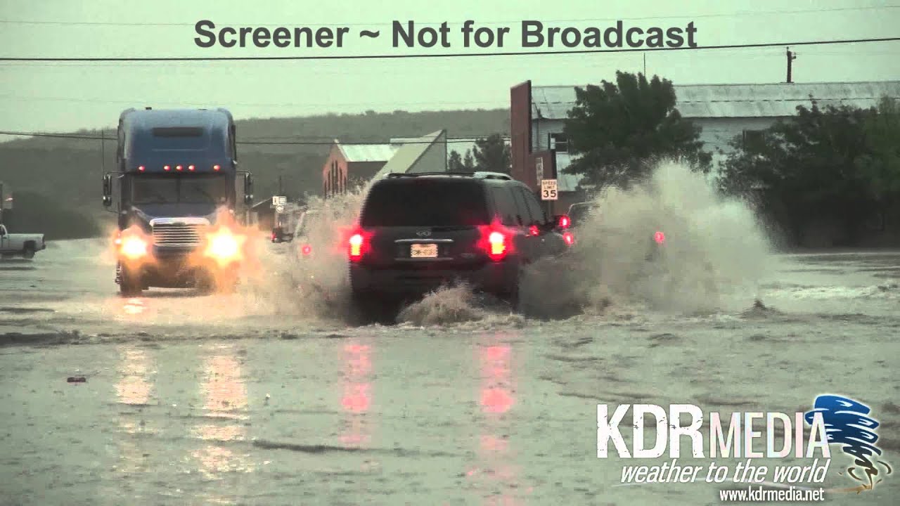 052414 Scott McPartland HailFlooding Iraan, TX YouTube