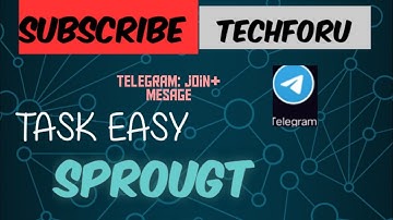 Telegram: Join + message Easy task in sproutgigs