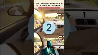 Hidden Sun Visor Feature Every Driver Must Know Before Test ✅ #DrivingTest #DrivingTips #shorts