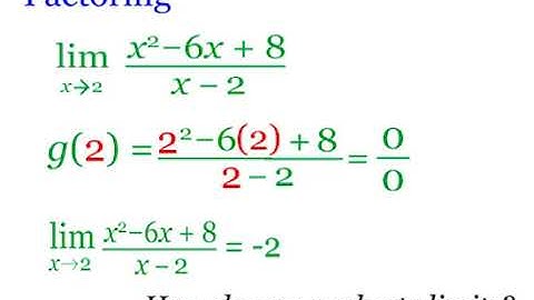 Chapter 1, Lesson 3: How do you evaluate limits? (Limits and Continuity)