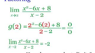 Chapter 1, Lesson 3: How do you evaluate limits (Limits and Continuity)